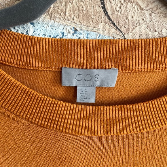COS Fall Orange Crewneck Sweater - Picture 3 of 14